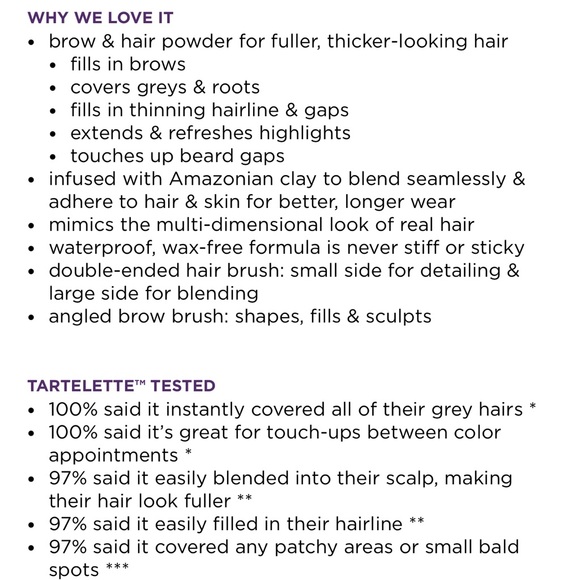 BNIB Tarte Big Ego brow and root kit - Picture 7 of 7